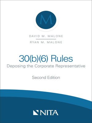 cover image of 30(b)(6) Rules